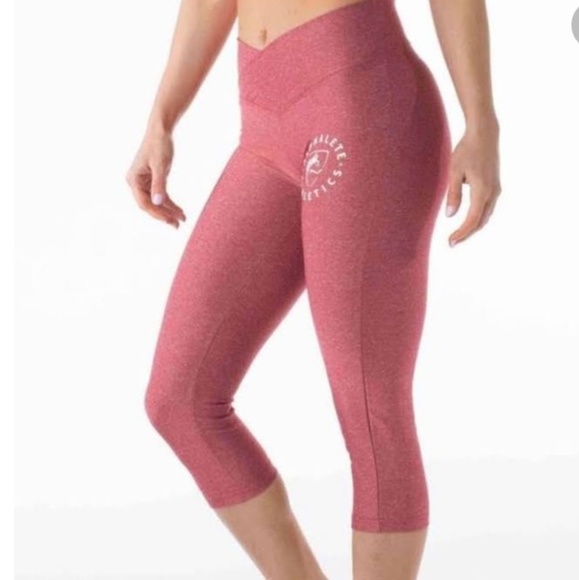 Alphalete Pants - Alphalete athletic red  leggings size medium NWOT